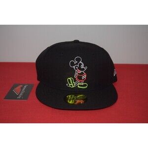 Disney X New Era Mickey Mouse Neon hat 59Fifty RARE not Marvel DC DVD VHS